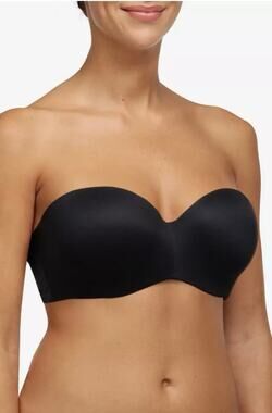 Chantelle Bra C13F50 Norah Comfort Strapless Convertible black 34DDDD